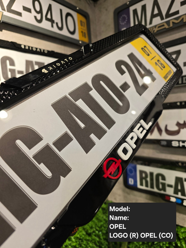 خرید قاب پلاک سه بعدی ضد سرقت اوپل(Opel) logo - فروشگاه کارگیل