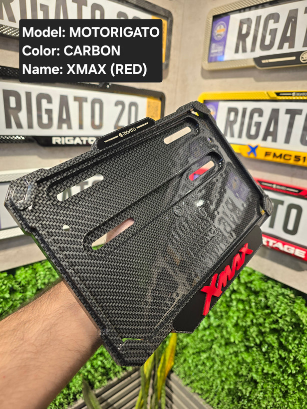 خرید قاب پلاک موتور کربن ایکس مکس(Xmax) بدون براکت - فروشگاه کارگیل