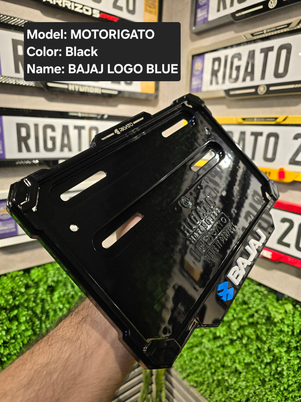 خرید قاب پلاک موتور مشکی باجاج(Bajaj) بدون براکت - فروشگاه کارگیل