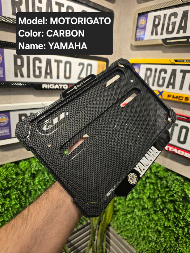 خرید قاب پلاک موتور کربن یاماها (Yamaha) بدون براکت - فروشگاه کارگیل