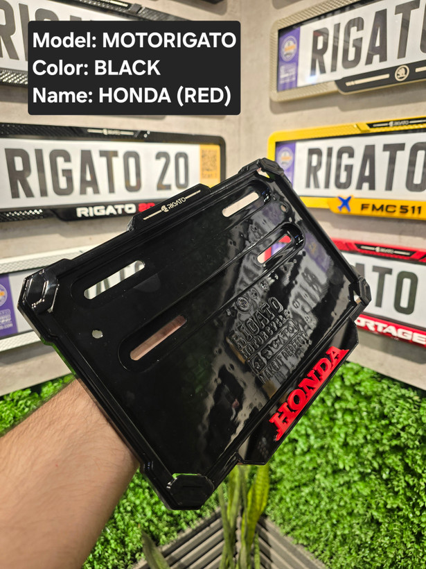 خرید قاب پلاک موتور مشکی هوندا(Honda) بدون براکت - فروشگاه کارگیل