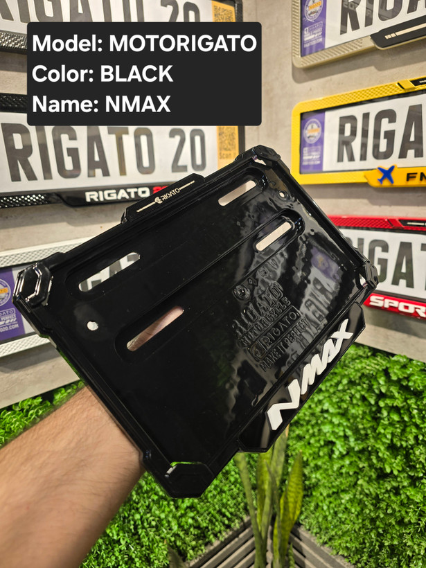 خرید قاب پلاک موتور مشکی ان مکس(Nmax) بدون براکت - فروشگاه کارگیل