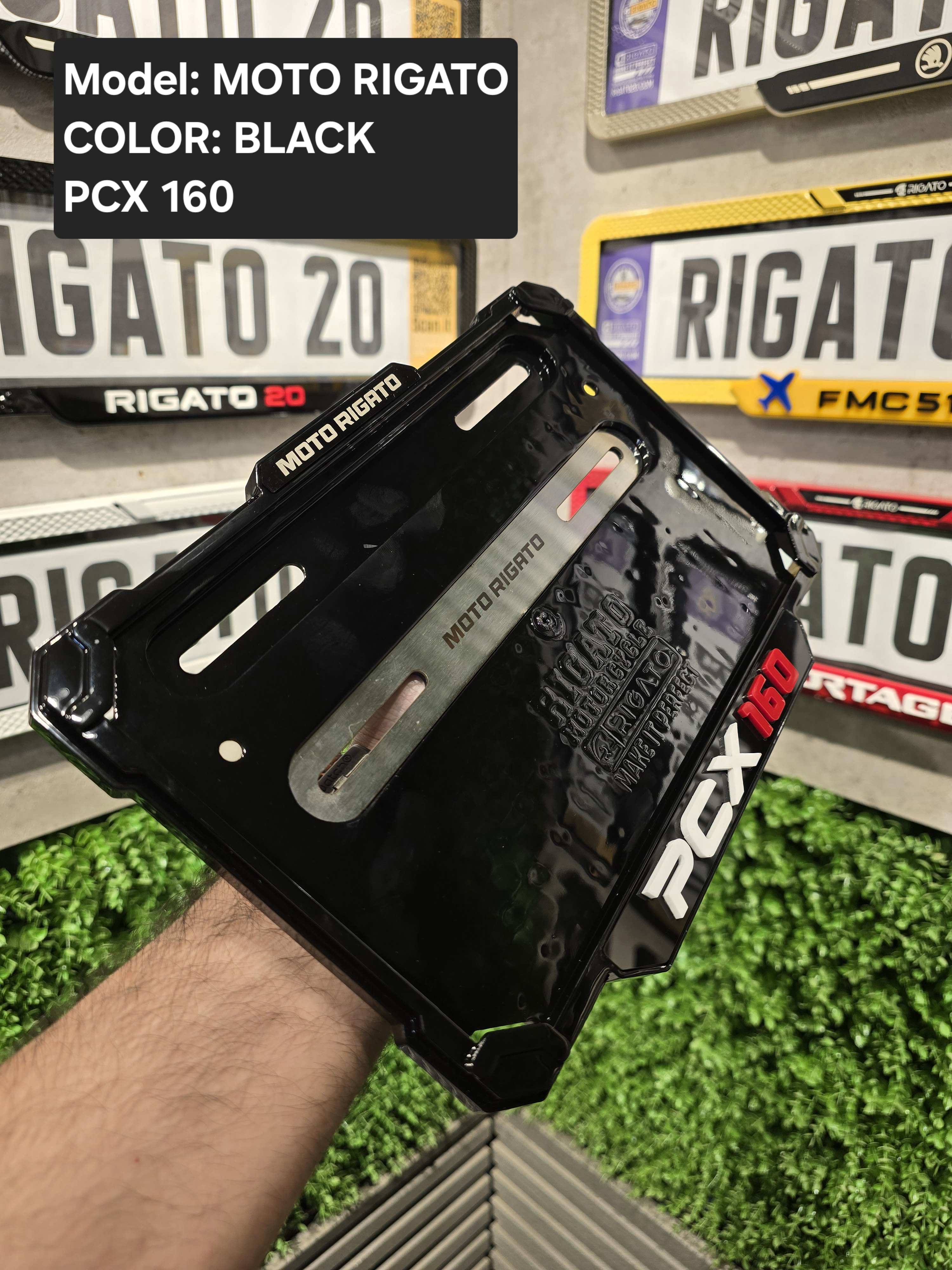 قاب‌پلاک موتور ضد لرزش مشکی پی‌سی‌ایکس(PCX)