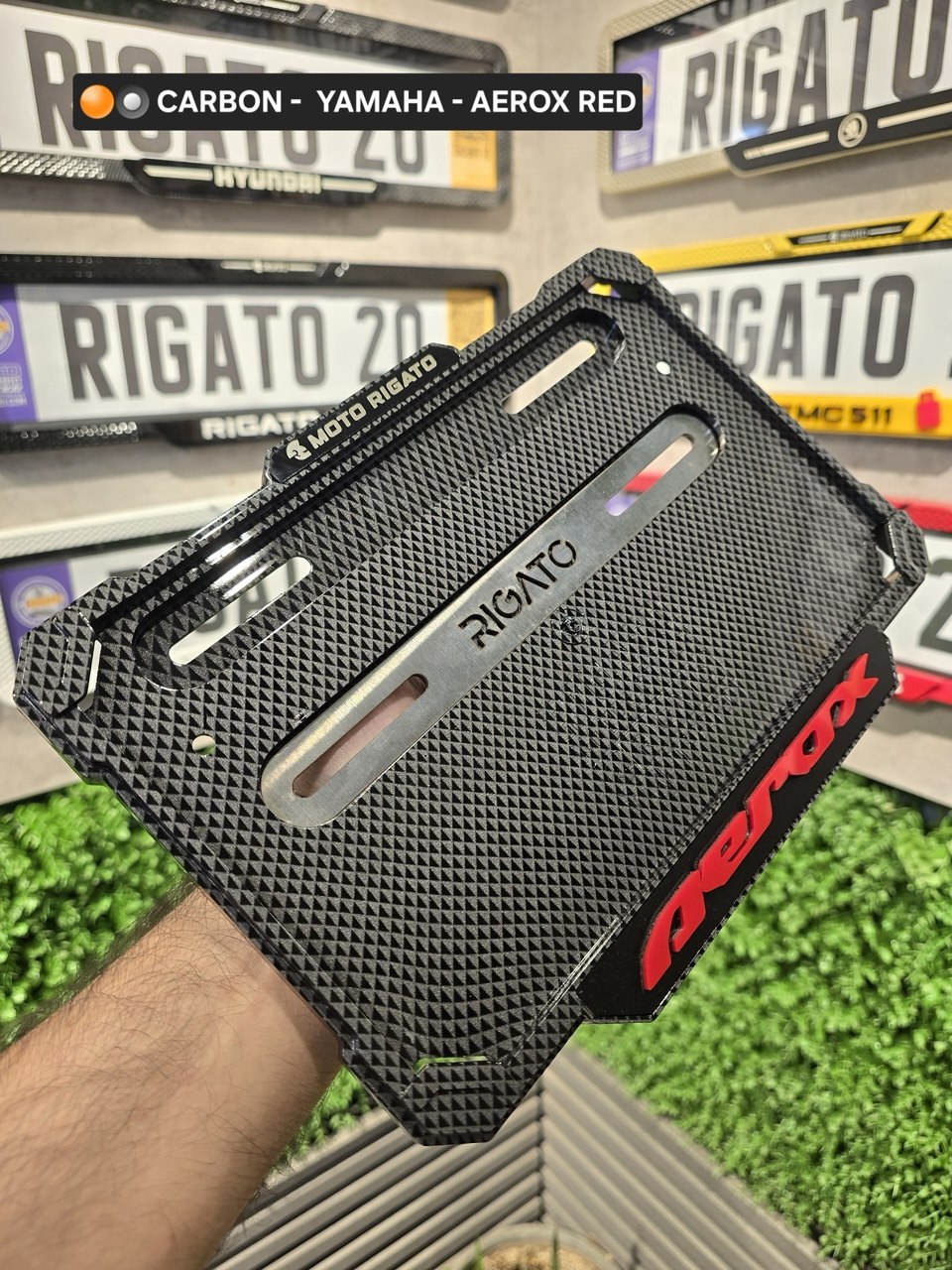 موتوکربن ضد لرزش آیروکس با براکت  (YAMAHA - AEROX)